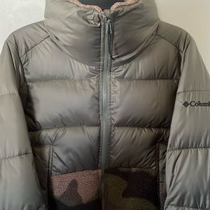 camo Columbia puffer coat
